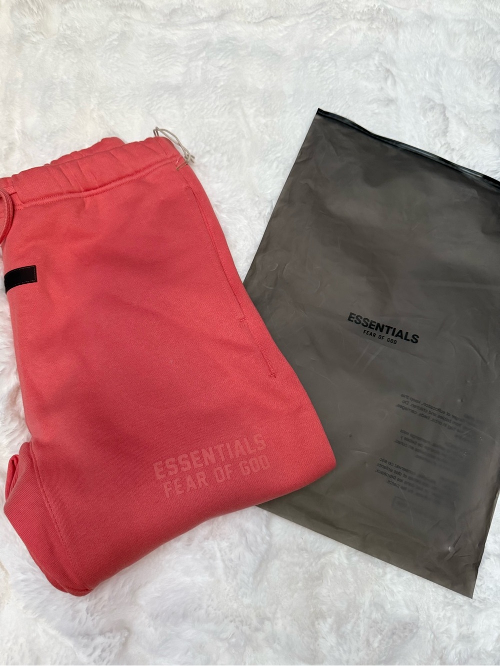 ESSENTIALS Coral Pink Fleece Sweatpants